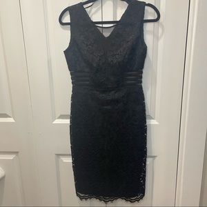 Black lace dress